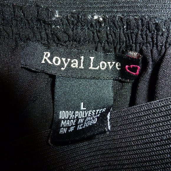 Sexy "Royal Love" Elastic waist 15" Cheetah Print Mini Skirt SzL - Picture 5 of 5